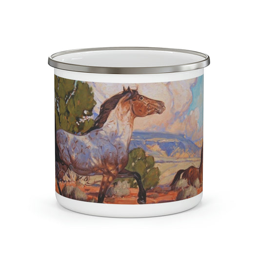 "Waving His Flag" Enamel Camping Mug