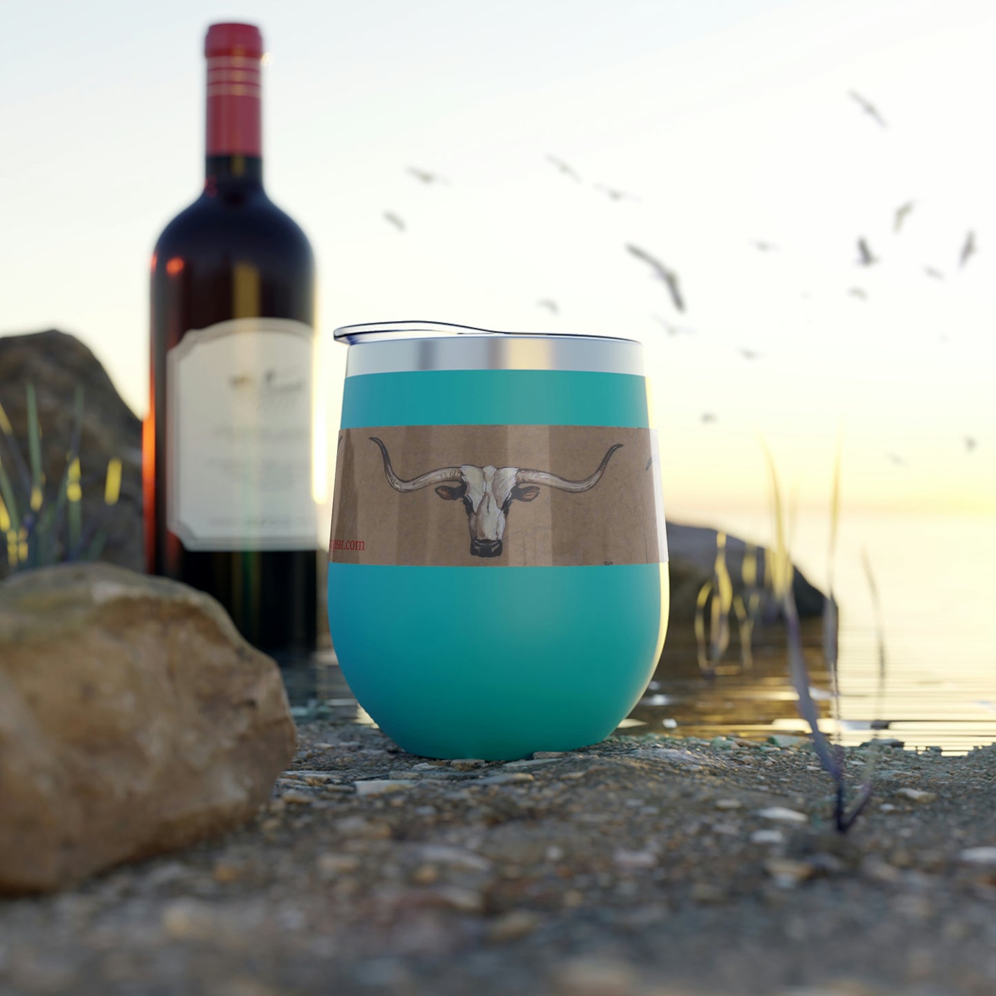 "The Longhorns" Copper Vacuum Insulated Cup, 12oz