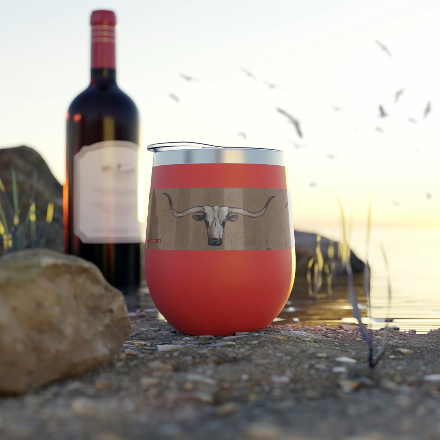 "The Longhorns" Copper Vacuum Insulated Cup, 12oz