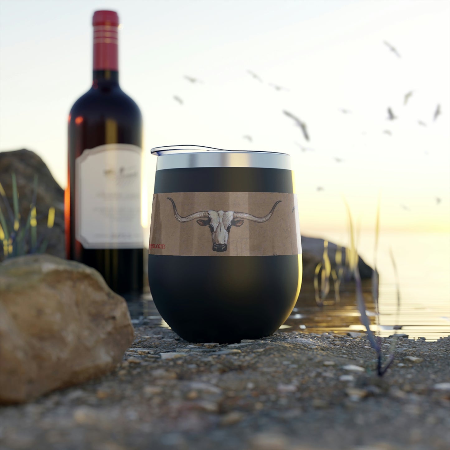 "The Longhorns" Copper Vacuum Insulated Cup, 12oz