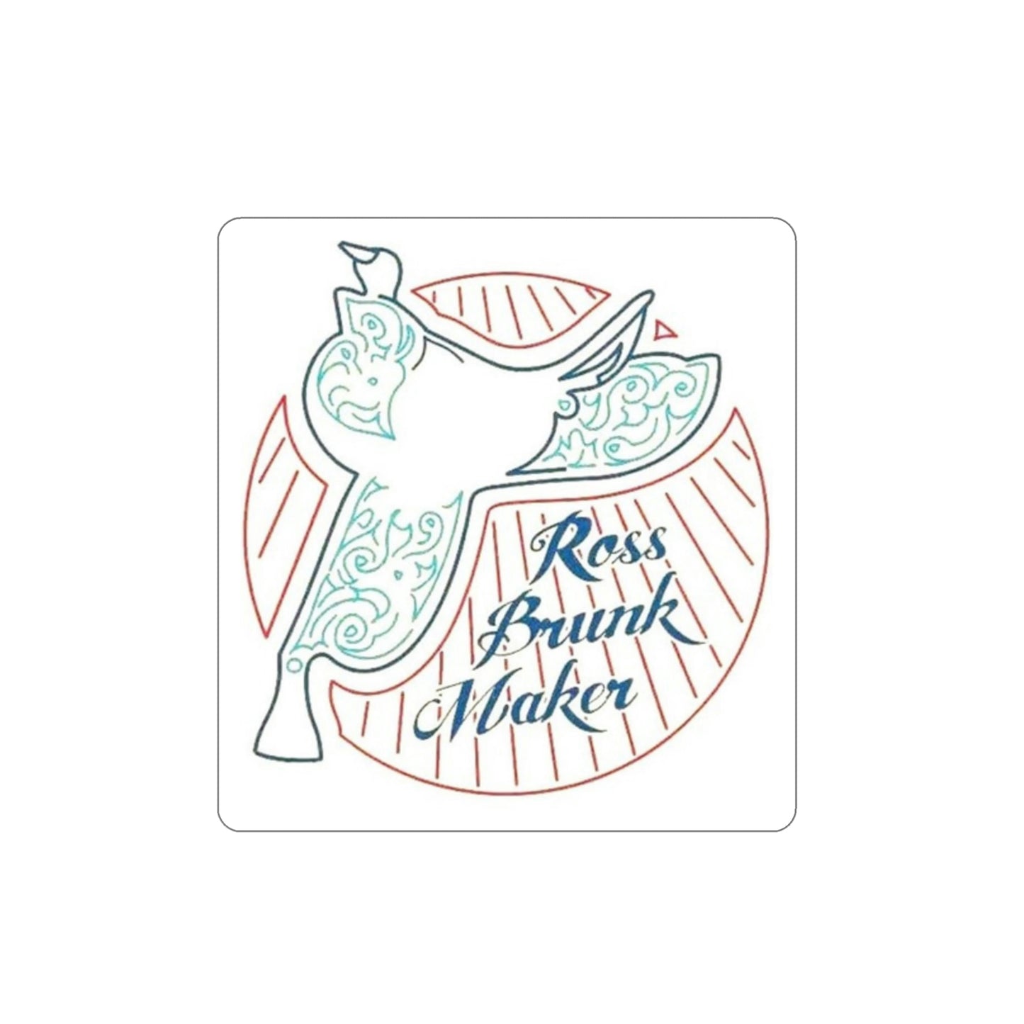 "Ross Brunk Maker" Die-Cut Stickers